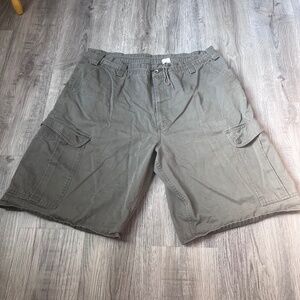 Vtg Levi Silver tab Cargo shorts Mens 38 Green Pockets drawstring waist Korea